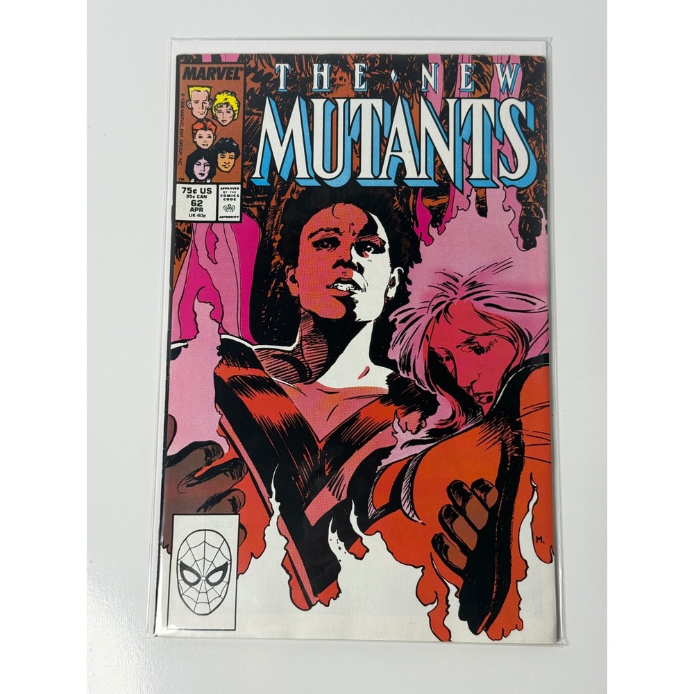 The New Mutants #62 Marvel 1988 Jon J Muth Cover Magik Cannonball Copper Age